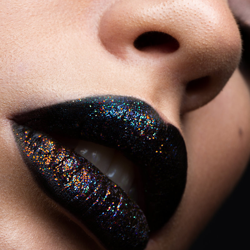 Brilliant Glossy Lips - Wrapped Canvas Print, 51cm H x 51cm W