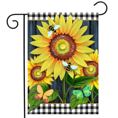 Drapeau de jardin Blooming Sunflowers