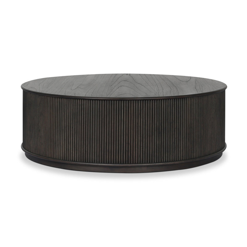 Ona Coffee Table-Amber Mindi Veneer, Smoked Black Mindi