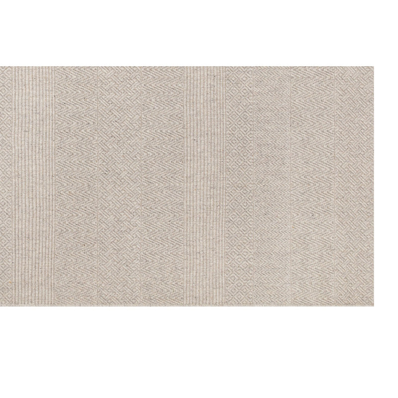 Tapis 100% laine de qualité supérieure, gris, 47,2 po x 70,9 po | 53,1 oz / m², tissé à la machine avec une base en coton / jute | Facile à nettoyer, facile à nettoyer et à ajouter au salon et à la chambre à coucher | Conception durable et élégante