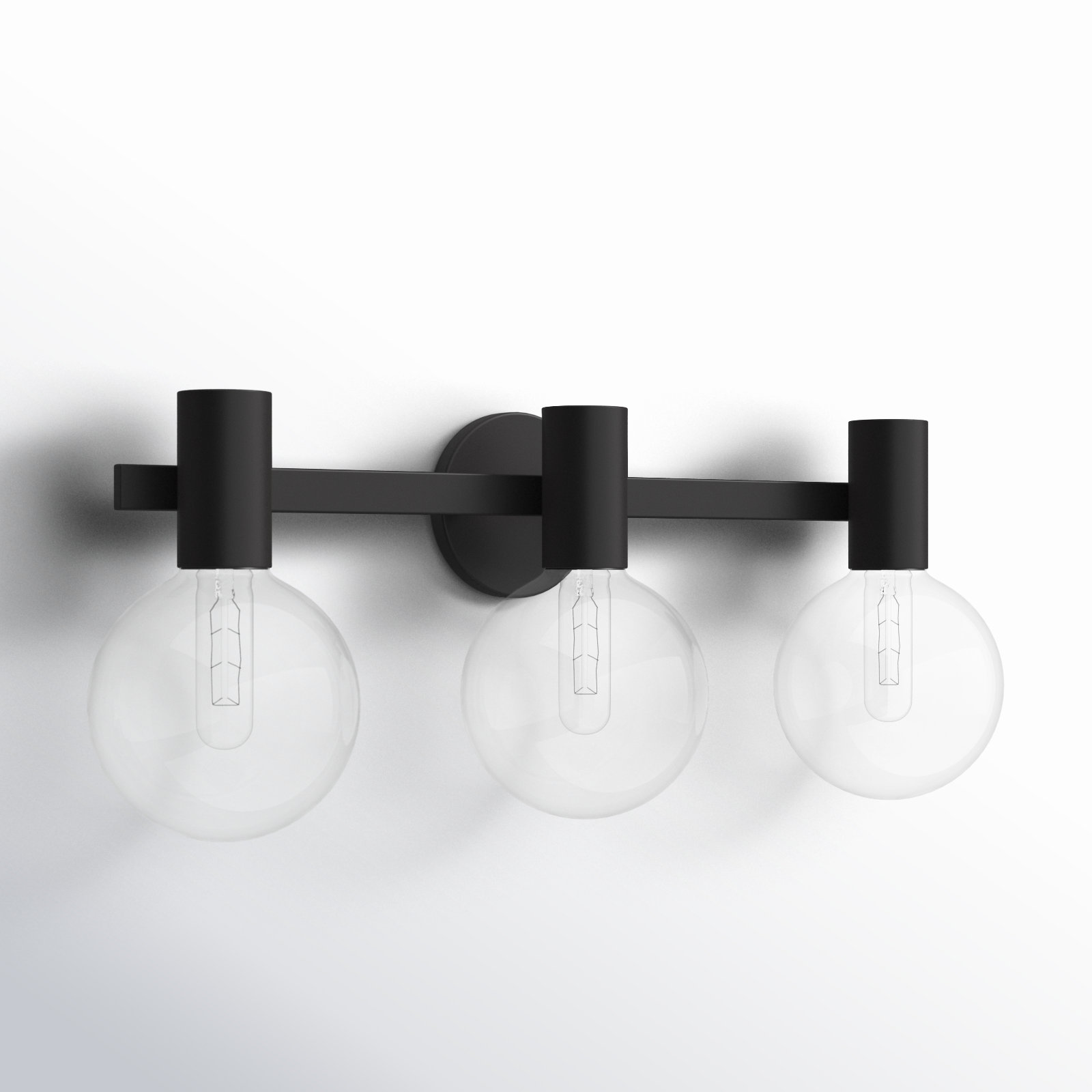 Roelf 3-Light Bath Sconce, Matte Black