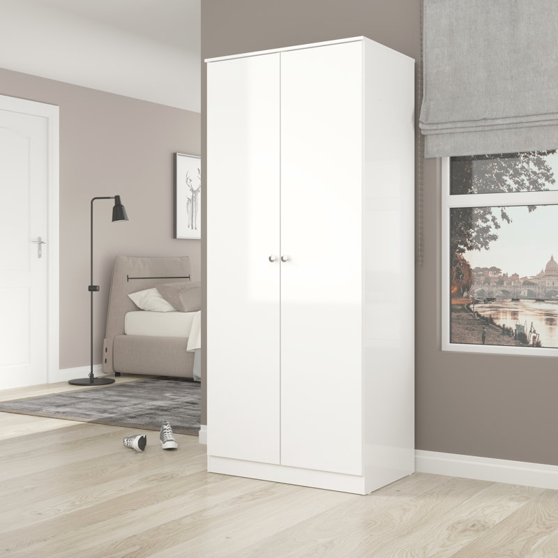 Sydnea 2 Door Wardrobe, White
