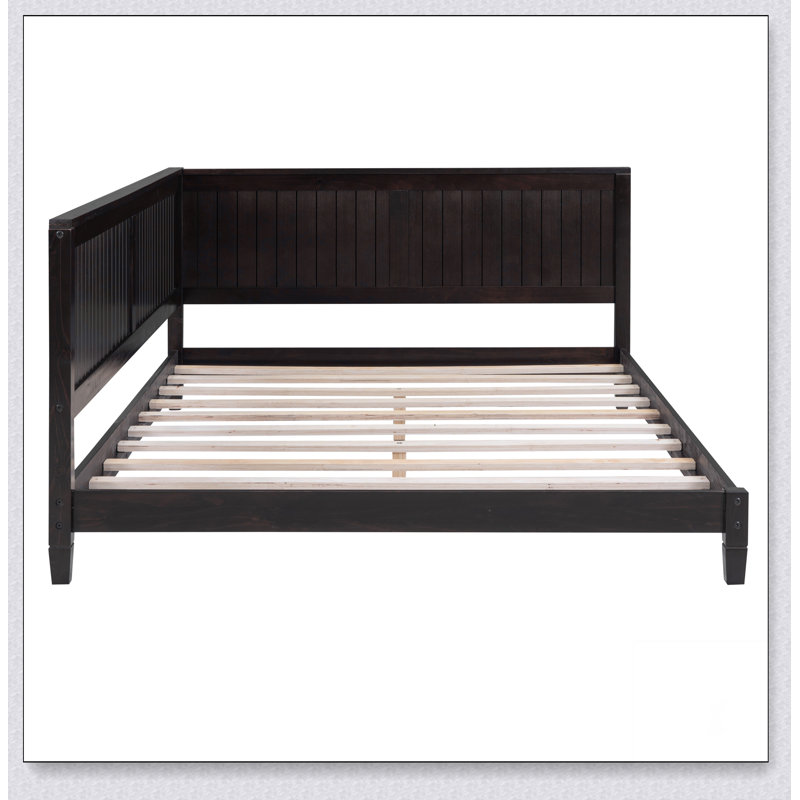 Lit de jour / canapé en bois, Complet/Double, Espresso