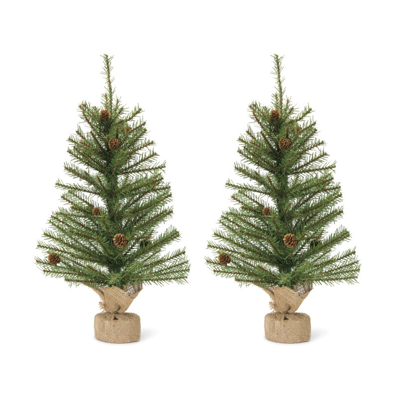 26'' Faux Pine Tree in Freestanding