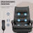 Microfibre Vibration Massage Office Chair, Light Gray-106882790