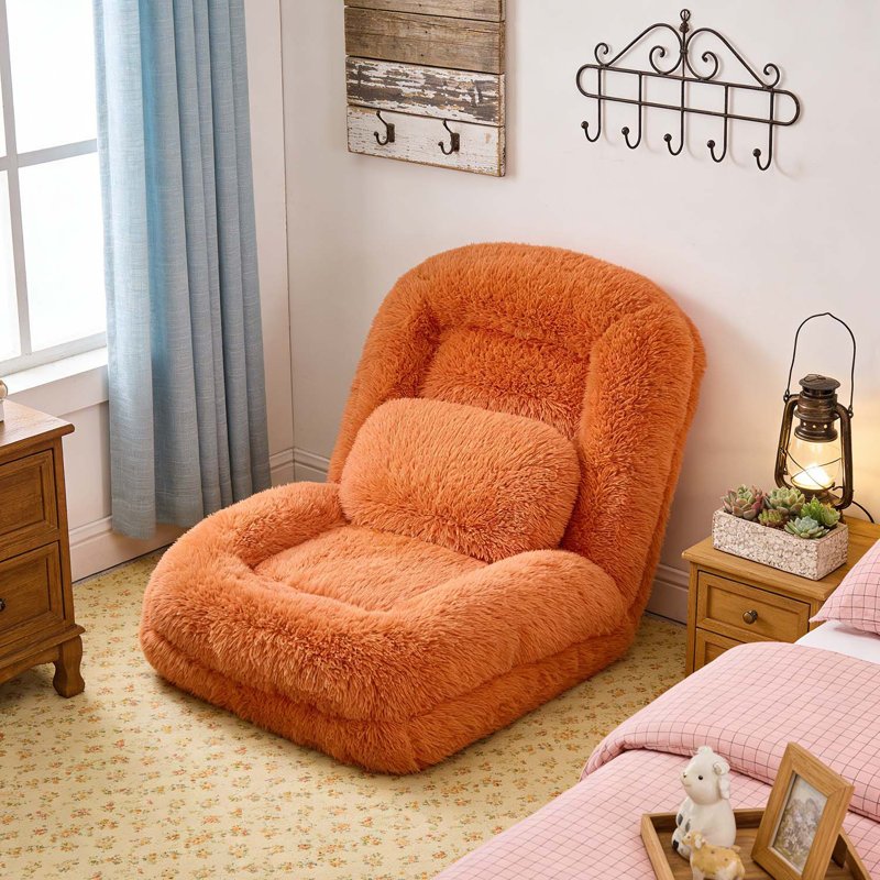 Lit ajustable convertible pour chien, canapé paresseux, Orange