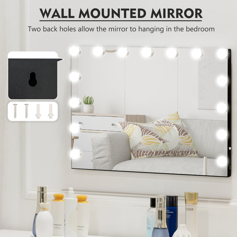 Miroir de salle de bain, Noir
