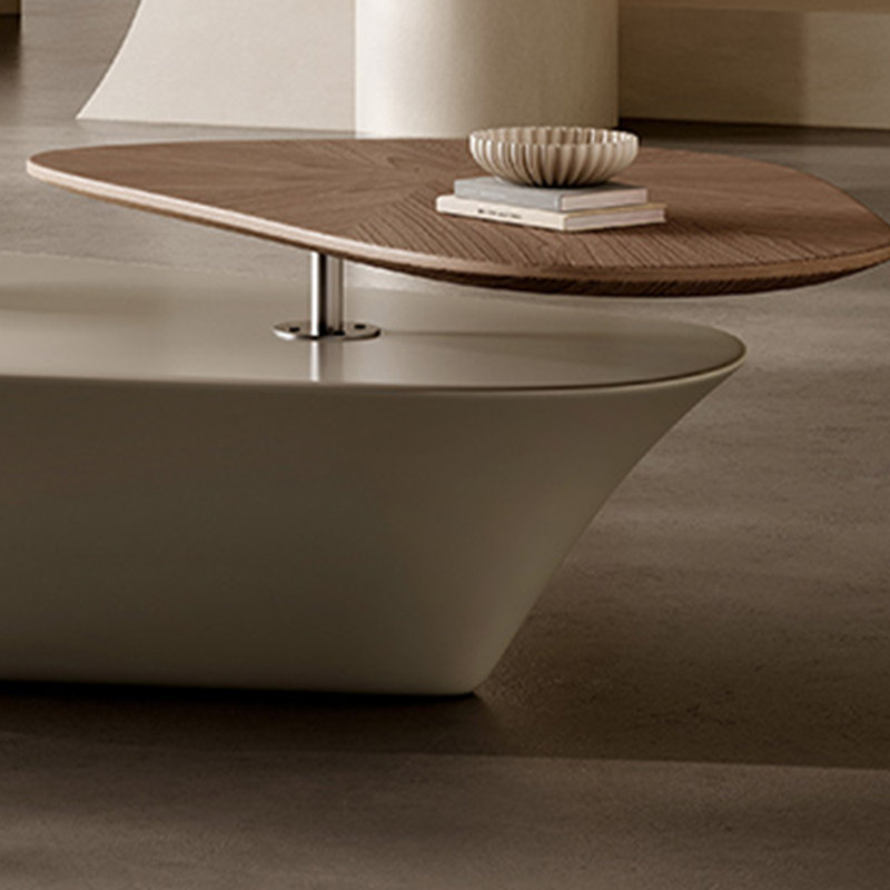 Shaped rotating creative end table