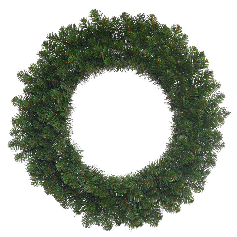 Couronne de Noël artificielle pré-éclairée Perego, H 48 po x l 48 po x P 3 po, Non, Transparent
