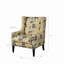 Fauteuil à oreilles rembourré avec garniture cloutée Katahdin -653527443