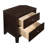 Garrett Cappuccino 2-Drawer Rectangular Nightstand