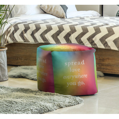 Upholstered Polyester Blend Cube