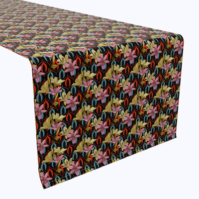 Fabric Textile Products, Inc. Table Runner, 100% Cotton, Floral 86