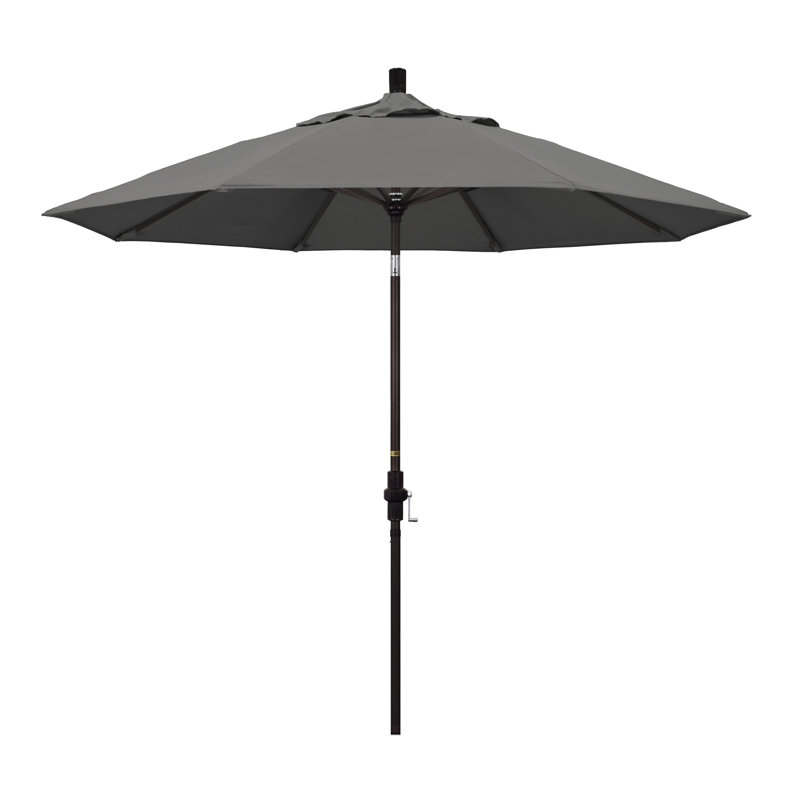 Parasol 9 'Market Sunbrella, Toile gris anthracite Sunbrella®