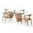 Avanicole Glass Top Dining Table