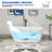 61" x 30" Freestanding Acrylic Slipper Soaking Bathtub, Chrome Drain & Pearl-Shaped Overflow, Modern Design for Luxury Bathrooms