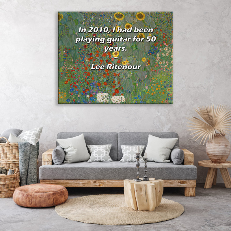 «Artsy Quote» par Lee Ritenour, toile tendue avec châssis, H 33 po x l 48 po