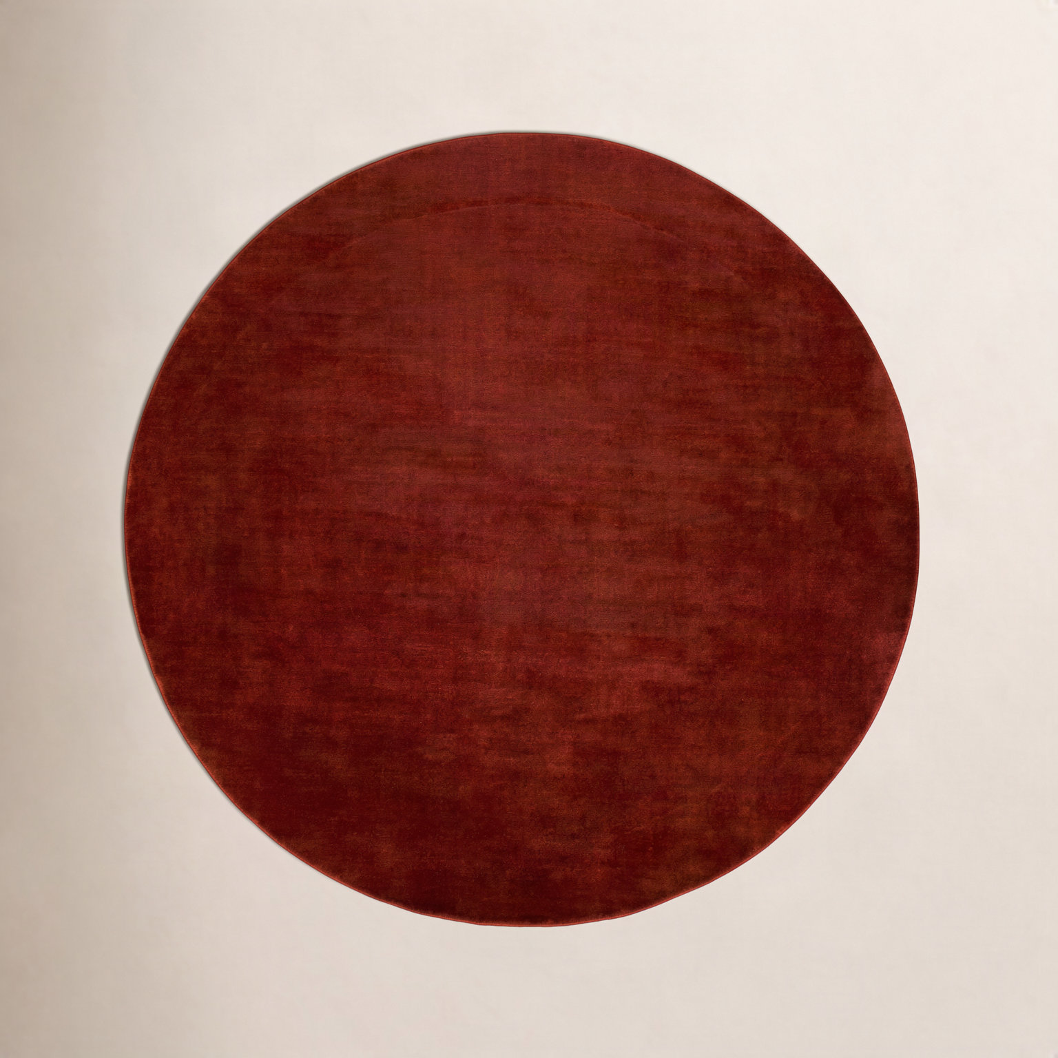 Clio Hand-Woven Gray Wool Rug, Round 10'