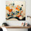 Décoration murale orange Mid Century Organic Harmony II - Mid-Century en métal