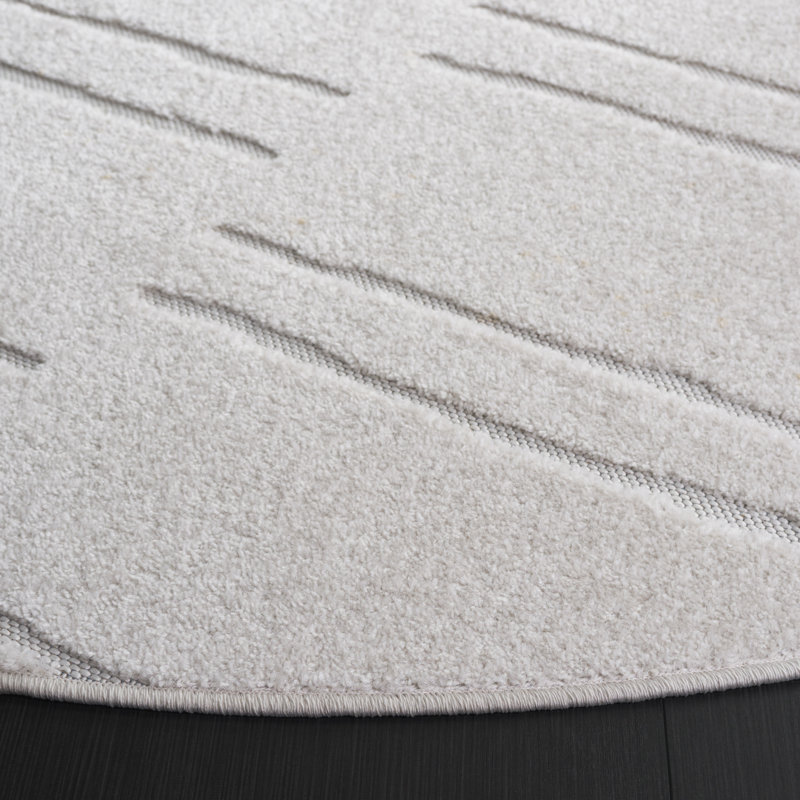 Kevonte Performance Geometric Rug, Round 6'7"