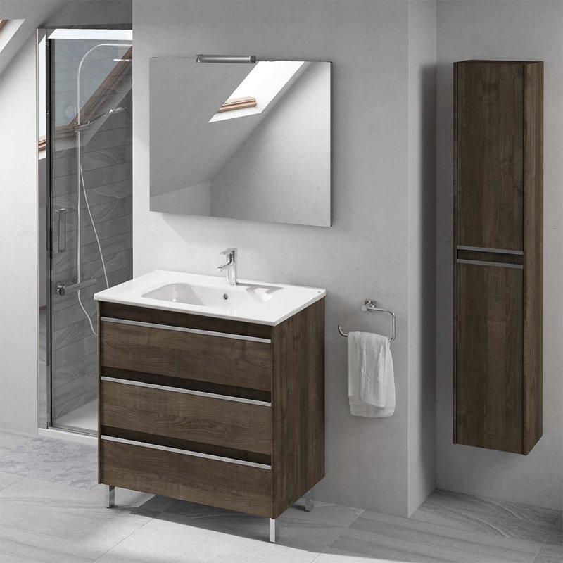 Belle 31.7'' W Single Vanity, Gloss White