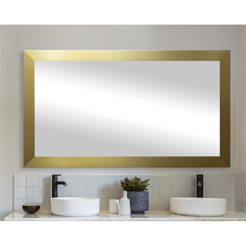 Viviano Wood Flat Mirror, 39" x 72"