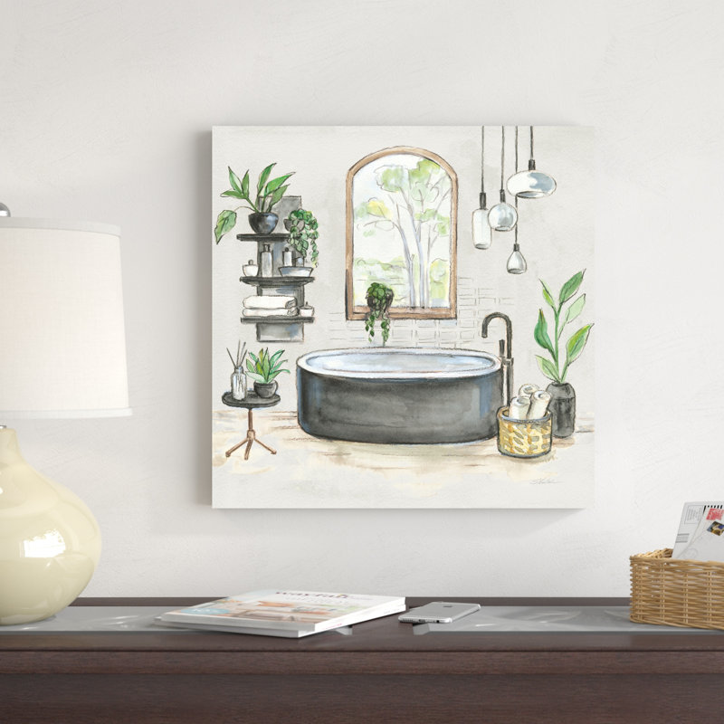 Baignoire noire I V2, H 20 po x l 20 po x P 1,25 po