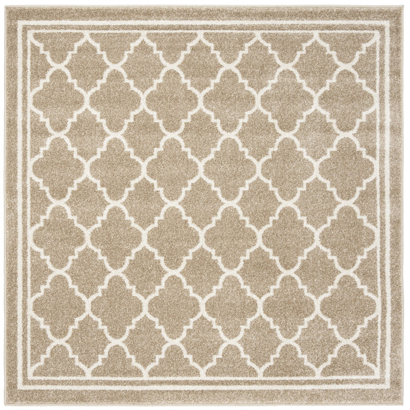 Daneya Performance Geometric Rug, Square 3'