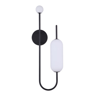 Poulos Steel LED Armed Sconce