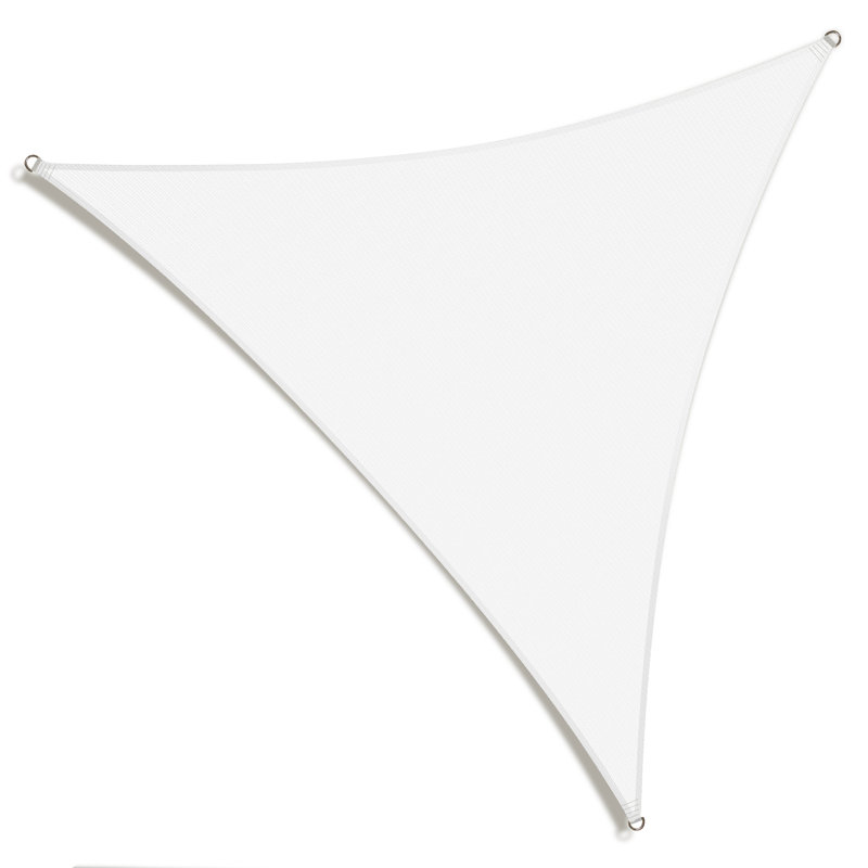 Toile d'ombrage triangulaire 26 ', Blanc
