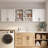 78.6"W Laundry Room Cabinets Shelves Set