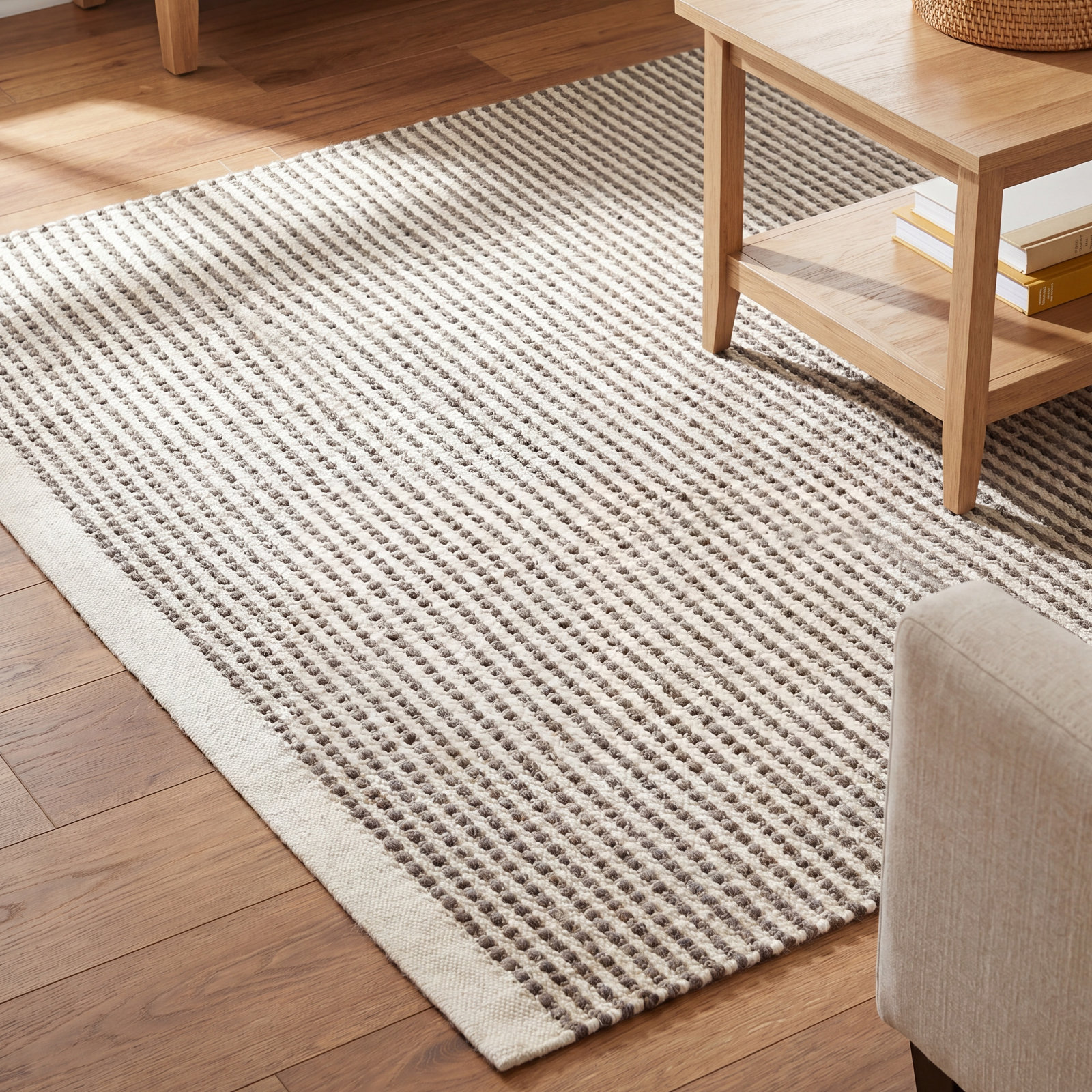 Rylee Hand-Woven Striped Rug, Rectangle 8' x 10'