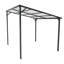 Pavillon de jardin d'extérieur à fixation murale 8 pi x 10 pi pour terrasse en acier galvanisé-126449625