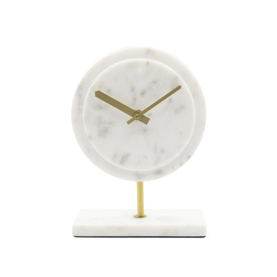 Modern & Contemporary No Time Display Type Stone Quartz Movement / Crystal Tabletop Clock