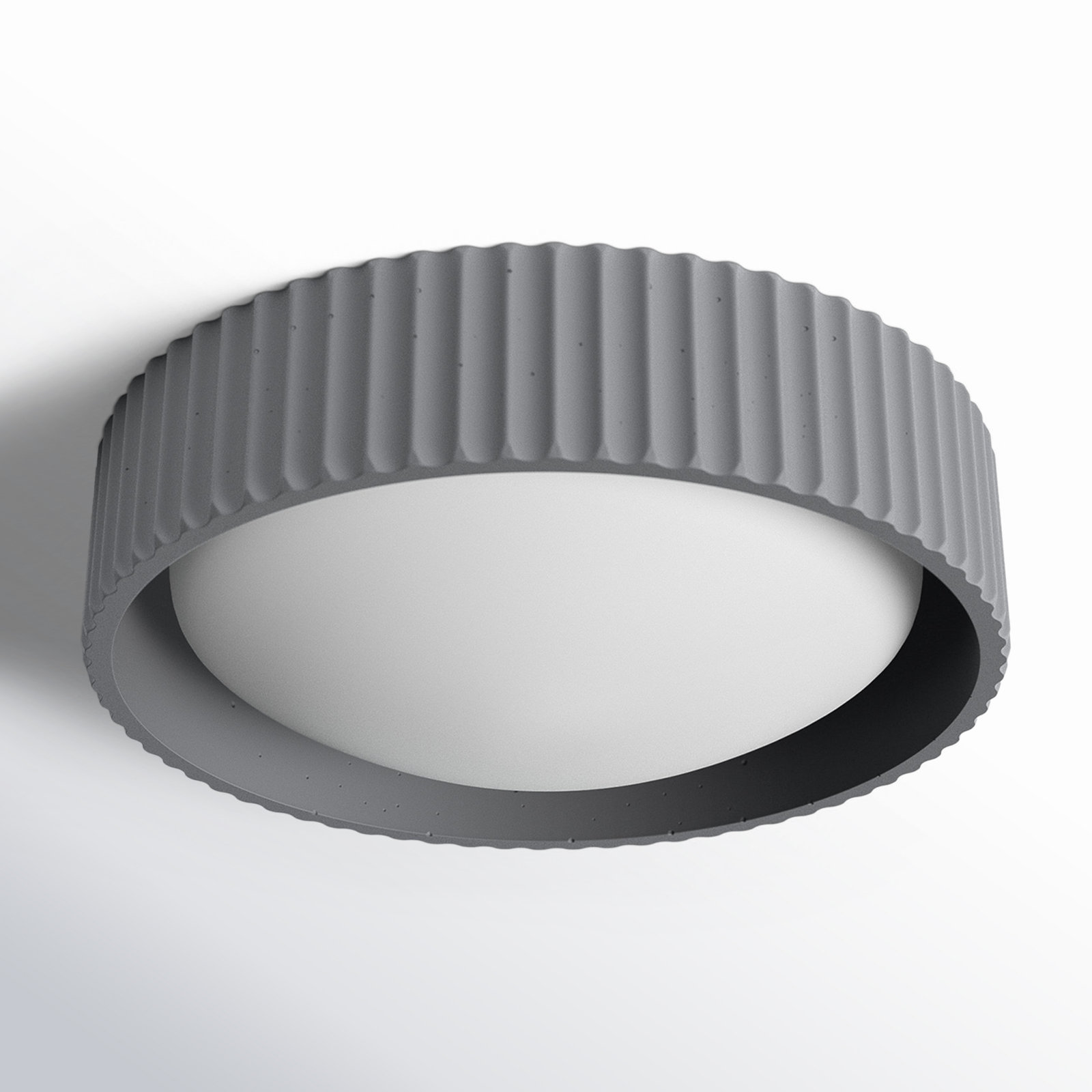 Calcott Single Light Flush Mount, Gray