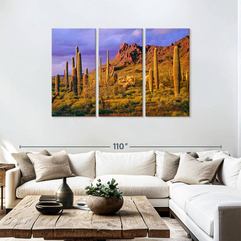 Harnek Arizona Cactus Plants, H 48 po x l 74 po