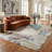 Rug Branch Sola 8' x 11' (7'10" x 10'10") Beige/Blue Disressed Abstract Indoor Area Rug, Contemporary, Medium Pile, Stain-Resistant Carpet - Living Room, Bedroom, Dining Room, and Kitchen-1256554588