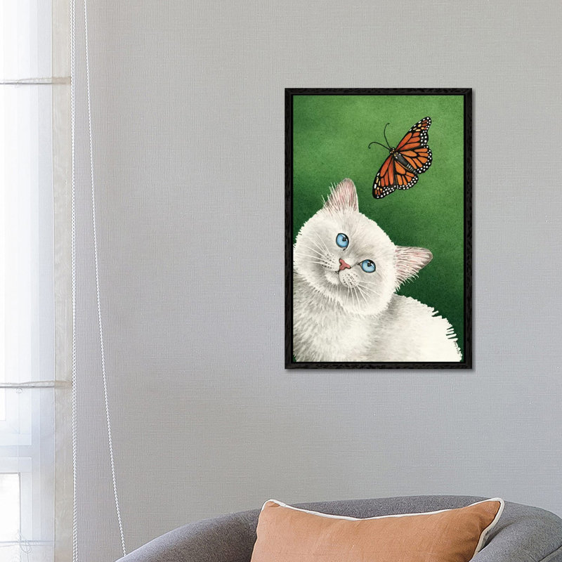 Garden Beauty 1 Piece Painting on Canvas, 66.04cm H x 45.72cm W x 3.81cm D, Black Framed