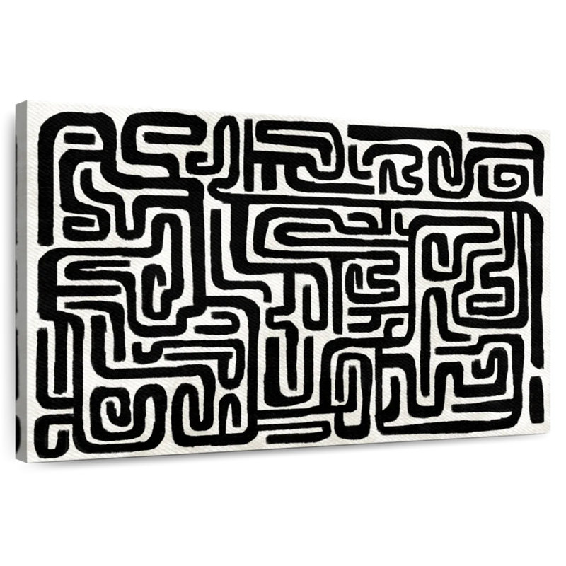 African Labyrinth, 34" H x 51" W