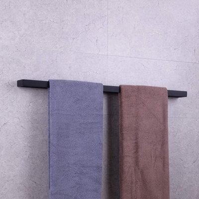 SUS 304 Stainless Steel Towel Bar, Modern Wall-Mounted Bathroom Storage