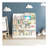 Bookshelf and Toy Storage Organizer, Multifunctional 4 Tier Wooden  Book Shelf with  Bookcase Display Stand in  Room Playroom Nursery for , ren, Toddlers