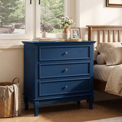 Commode 3 tiroirs H 31,5 po x l 31,5 po Blane