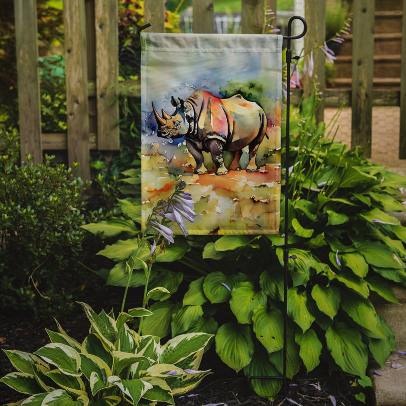 Drapeau de jardin Rhinoceros