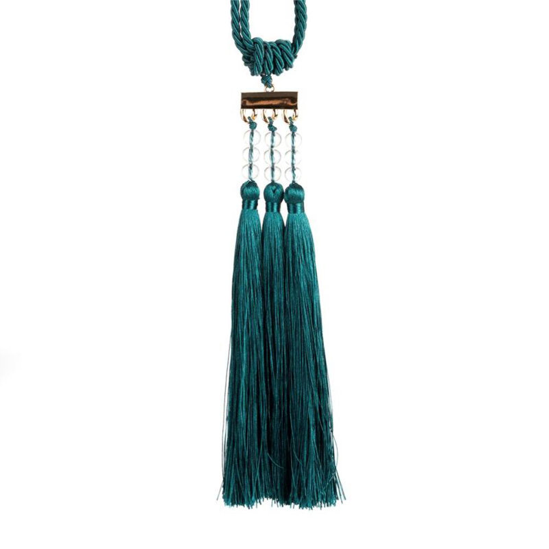 Louissaint Fabric 30cm Curtain Tieback, Green