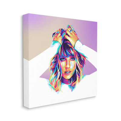 Modern Taylor Portrait Canvas Wall Art by Birch&Ink