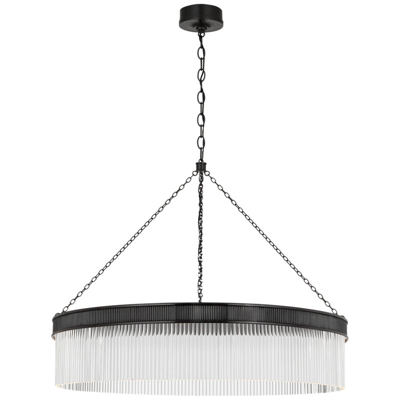 Menil 4 - Light LED Chandelier, Soft Brass