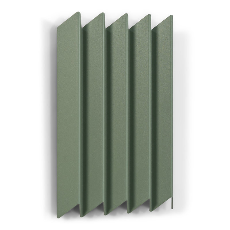 Spinder X BUDDE Steel Wall 5 - Hook Coat Rack, Green
