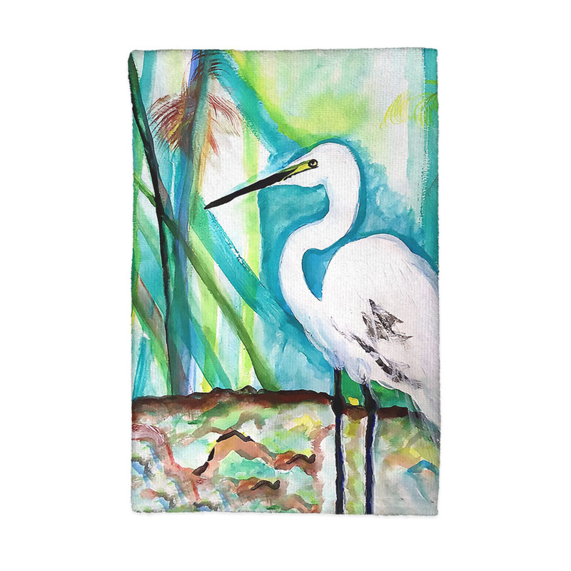 Torchon Egret in Marsh