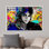 «King of Pop Singer Graffiti Street Art Portrait Celebrities & Hollywood», impression sur toile