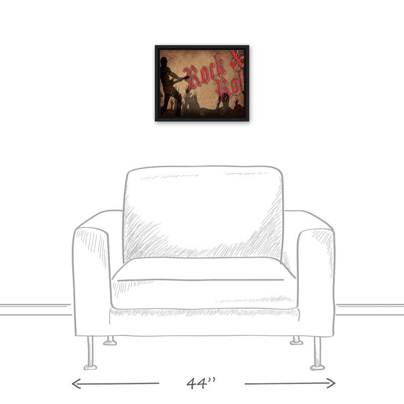 " Rock And Roll Band ", 15.75" W x 12.75" H